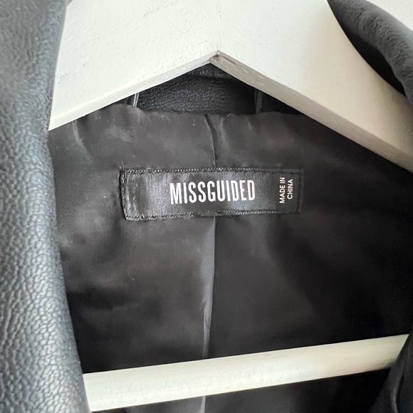 Missguided Oversized Faux Leather Jacket - Picture 10 of 10